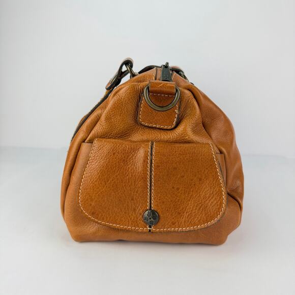 Patricia Nash tan brown leather Slouchy Satchel Hobo shoulder bag purse Boho - Picture 5 of 13